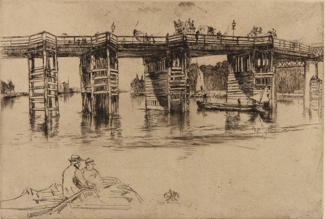 Eski Putney Köprüsü by James Abbott McNeill Whistler