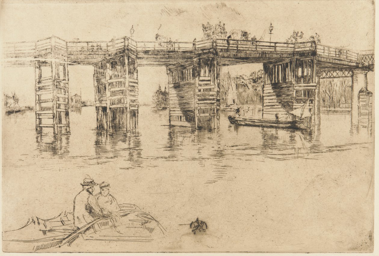 Eski Putney Köprüsü by James Abbott McNeill Whistler