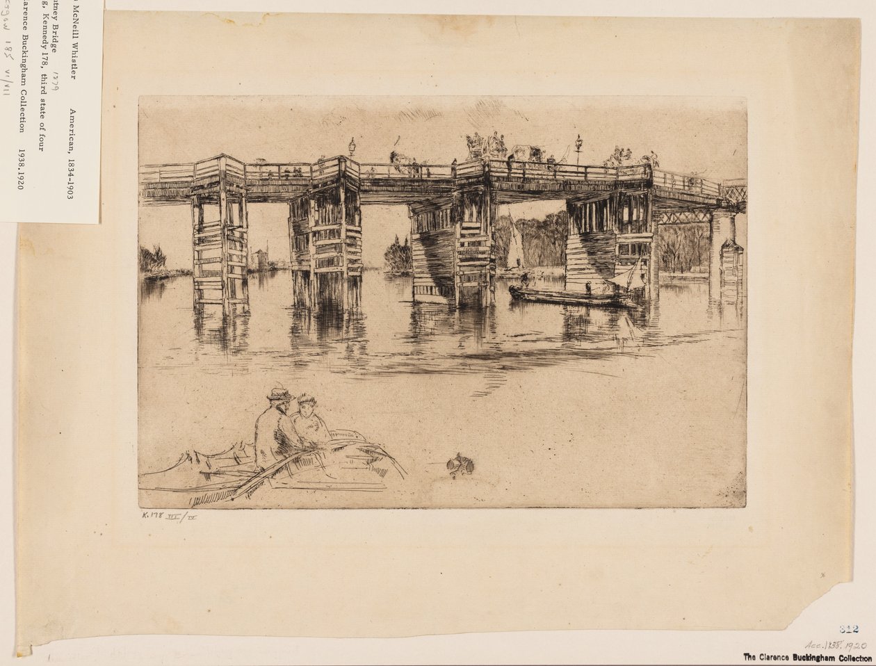 Eski Putney Köprüsü by James Abbott McNeill Whistler