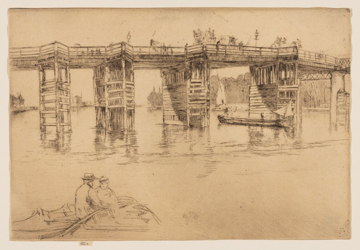 Eski Putney Köprüsü by James Abbott McNeill Whistler