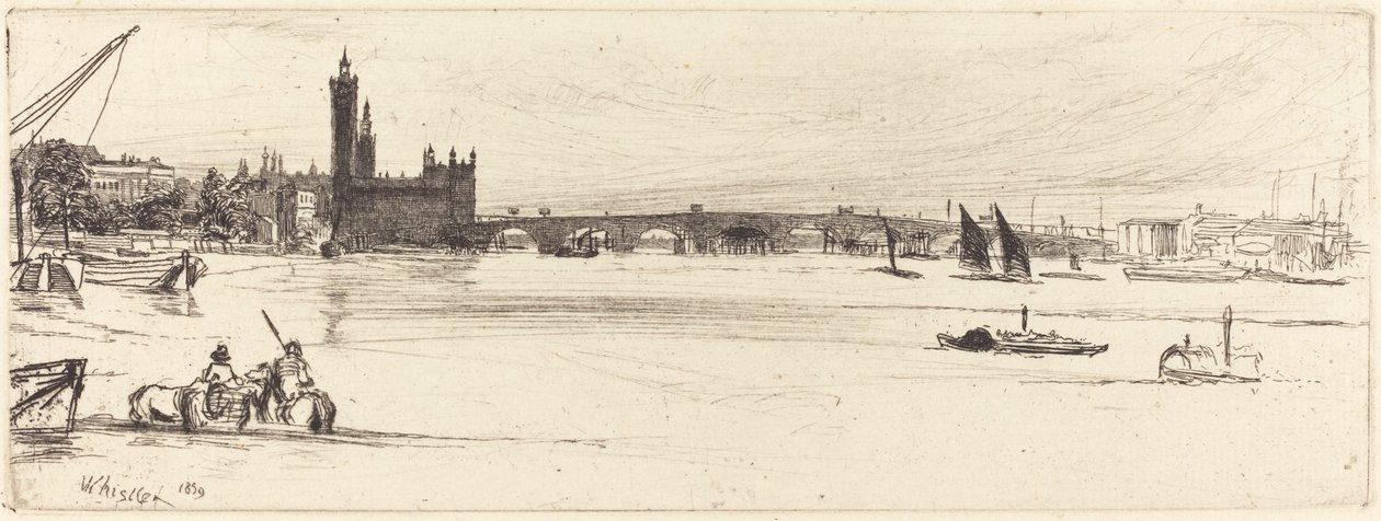 Eski Westminster Köprüsü by James Abbott McNeill Whistler