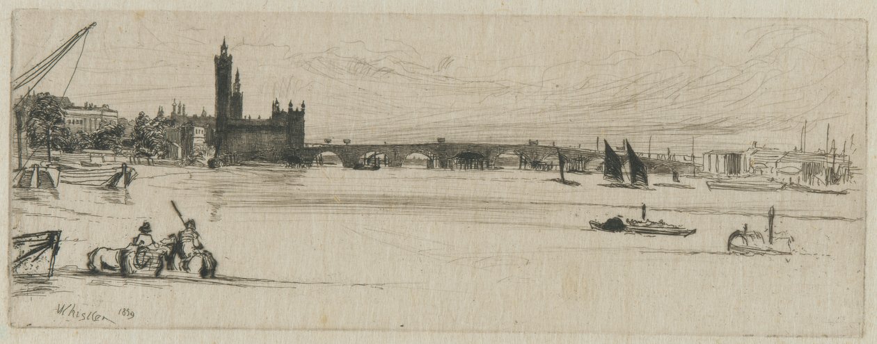 Eski Westminster Köprüsü by James Abbott McNeill Whistler