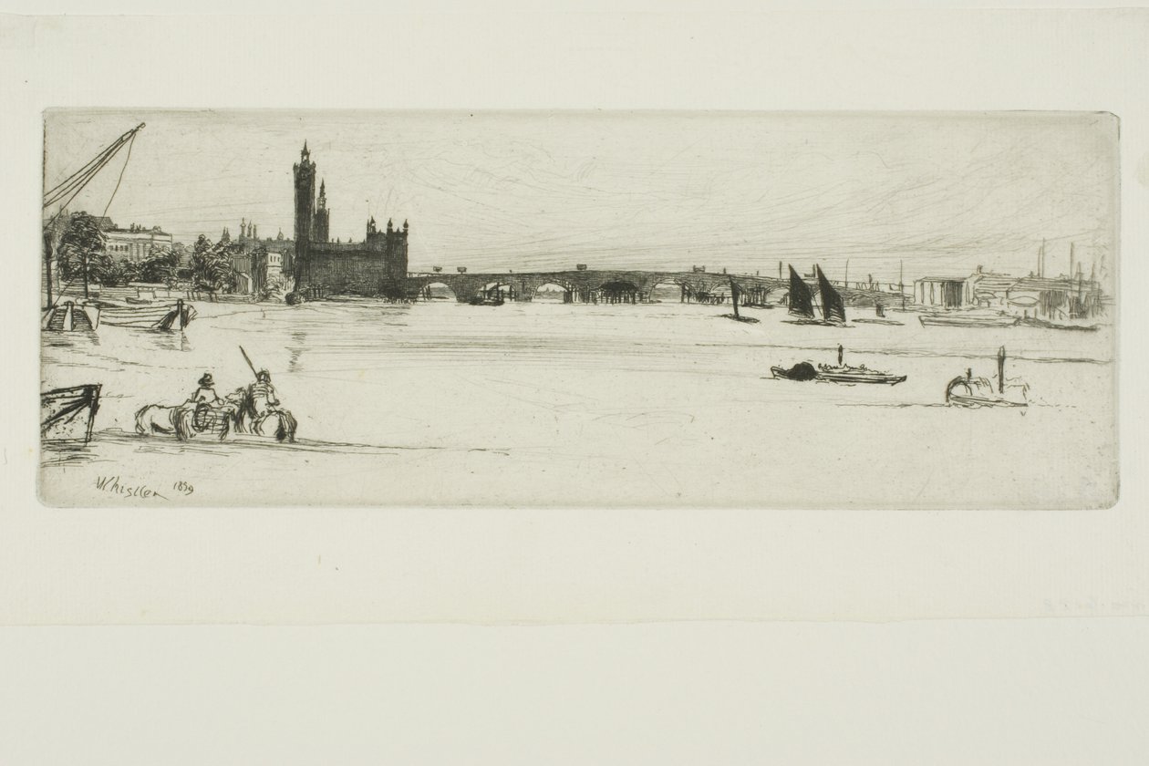 Eski Westminster Köprüsü by James Abbott McNeill Whistler