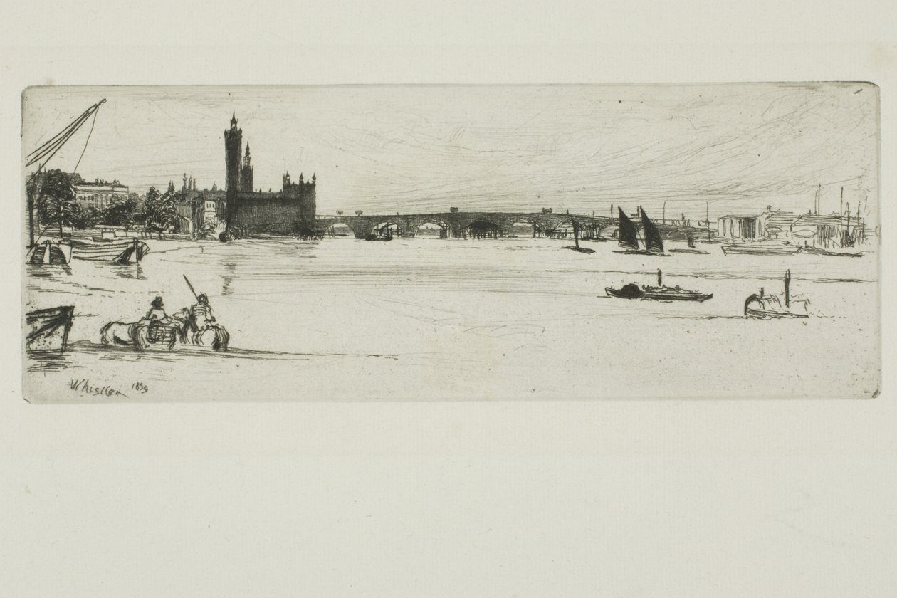 Eski Westminster Köprüsü by James Abbott McNeill Whistler