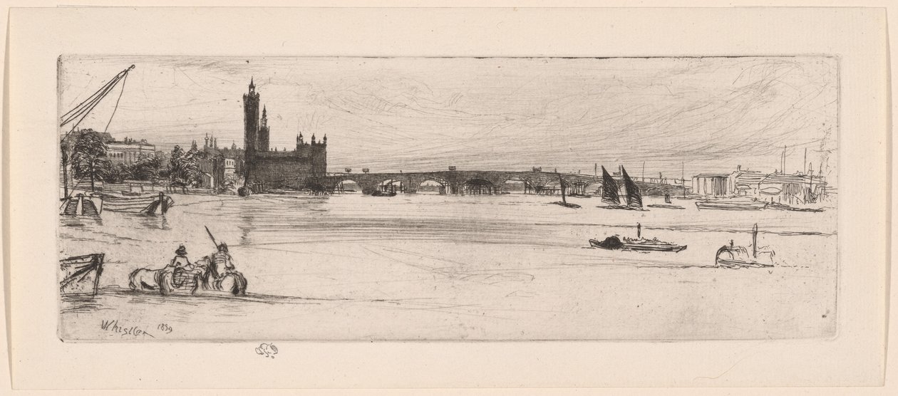 Eski Westminster Köprüsü by James Abbott McNeill Whistler