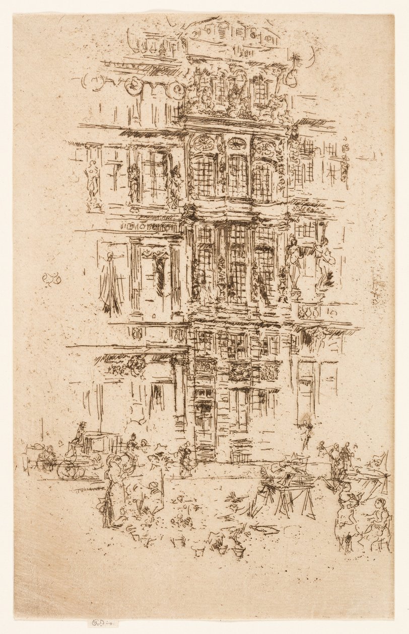 Saraylar, Brüksel by James Abbott McNeill Whistler
