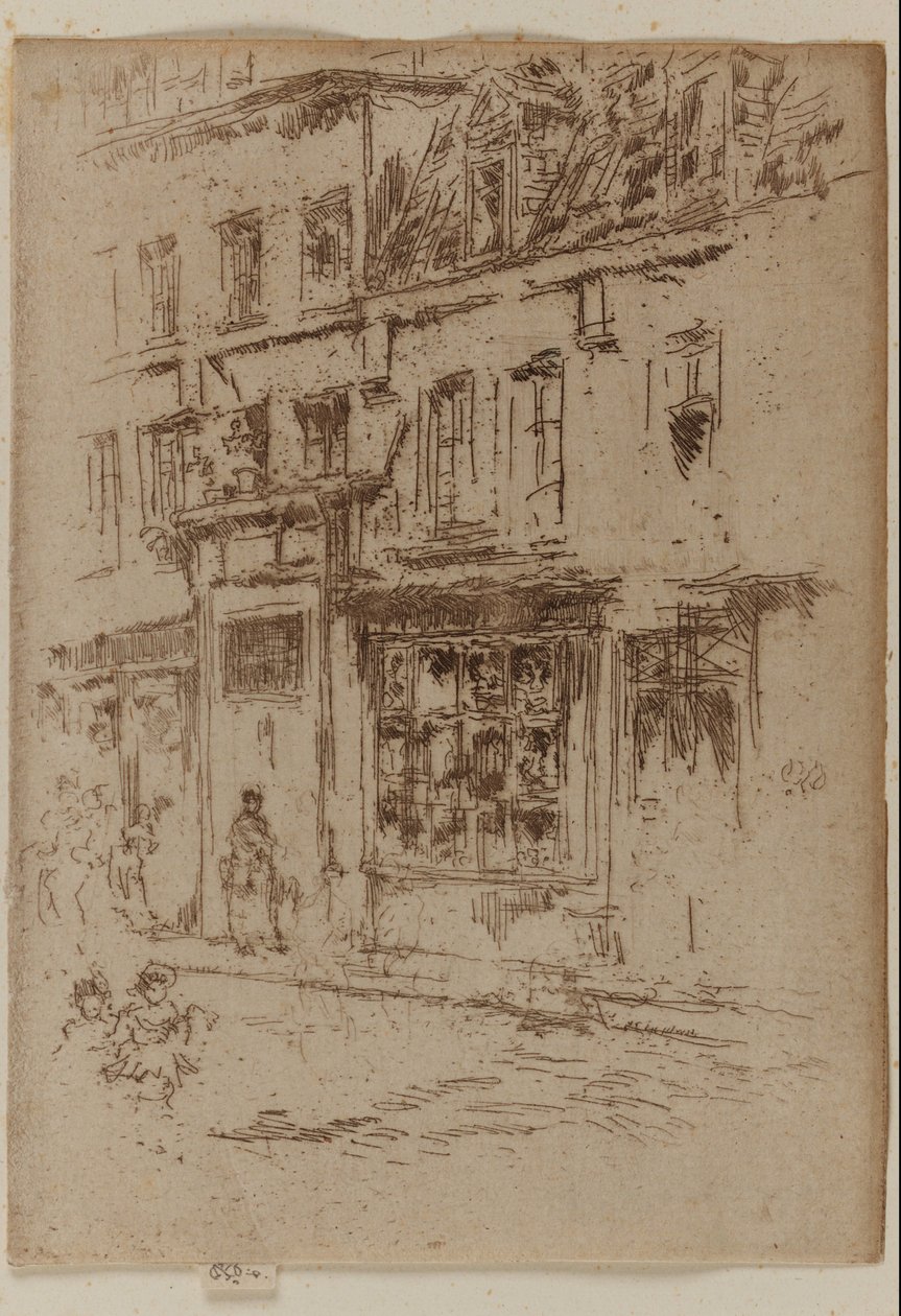 Küçük Tereyağı Sokağı, Brüksel by James Abbott McNeill Whistler