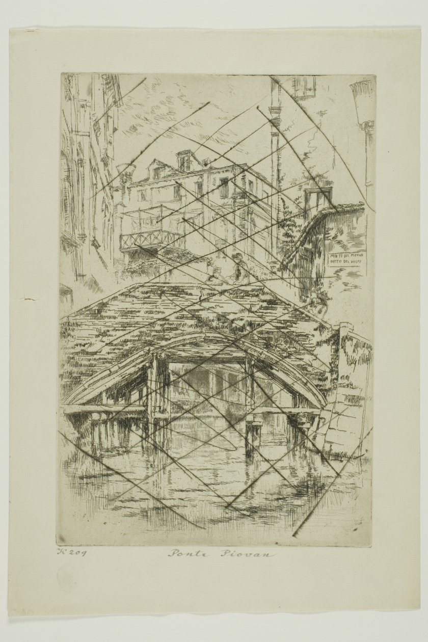 Piovan köprüsü by James Abbott McNeill Whistler