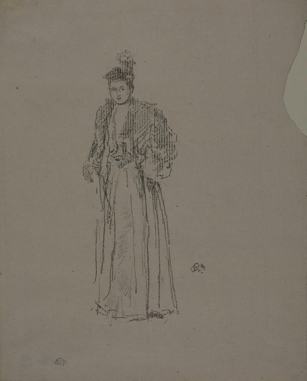 Portre Çalışması: Bayan Charlotte R. Williams by James Abbott McNeill Whistler