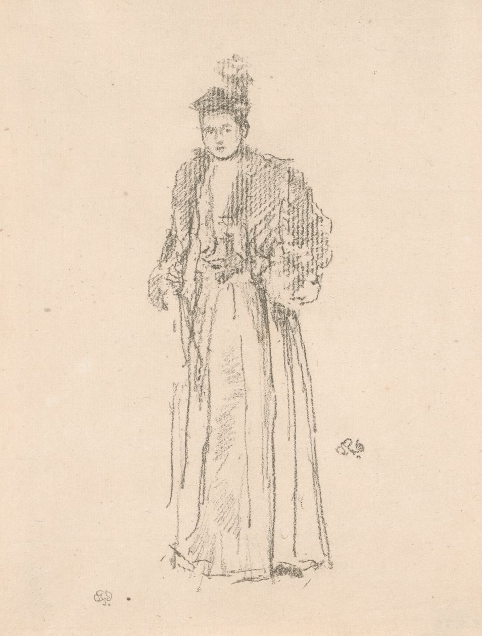 Portre Çalışması: Bayan Charlotte R. Williams by James Abbott McNeill Whistler
