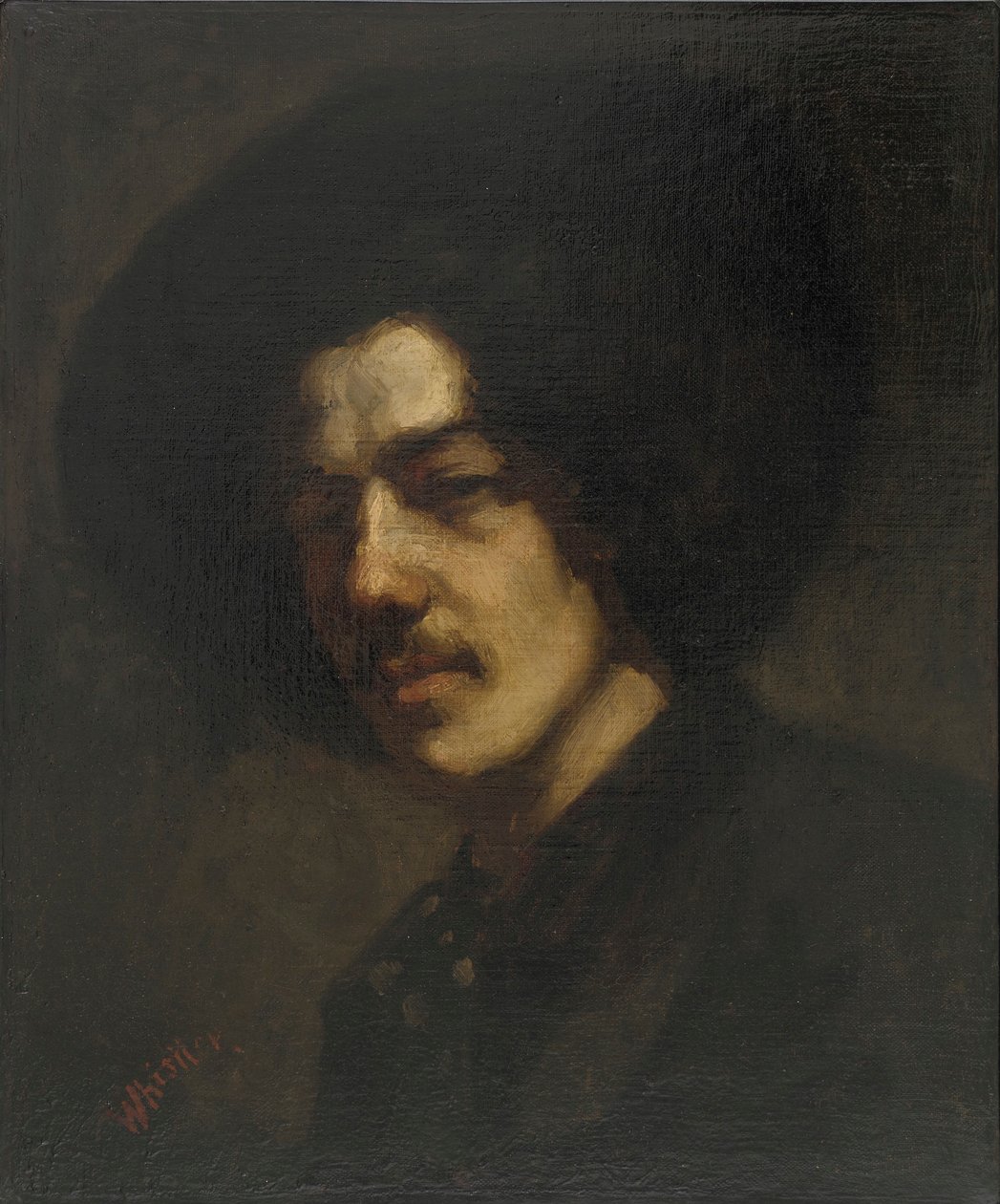 Şapkalı Whistler Portresi by James Abbott McNeill Whistler