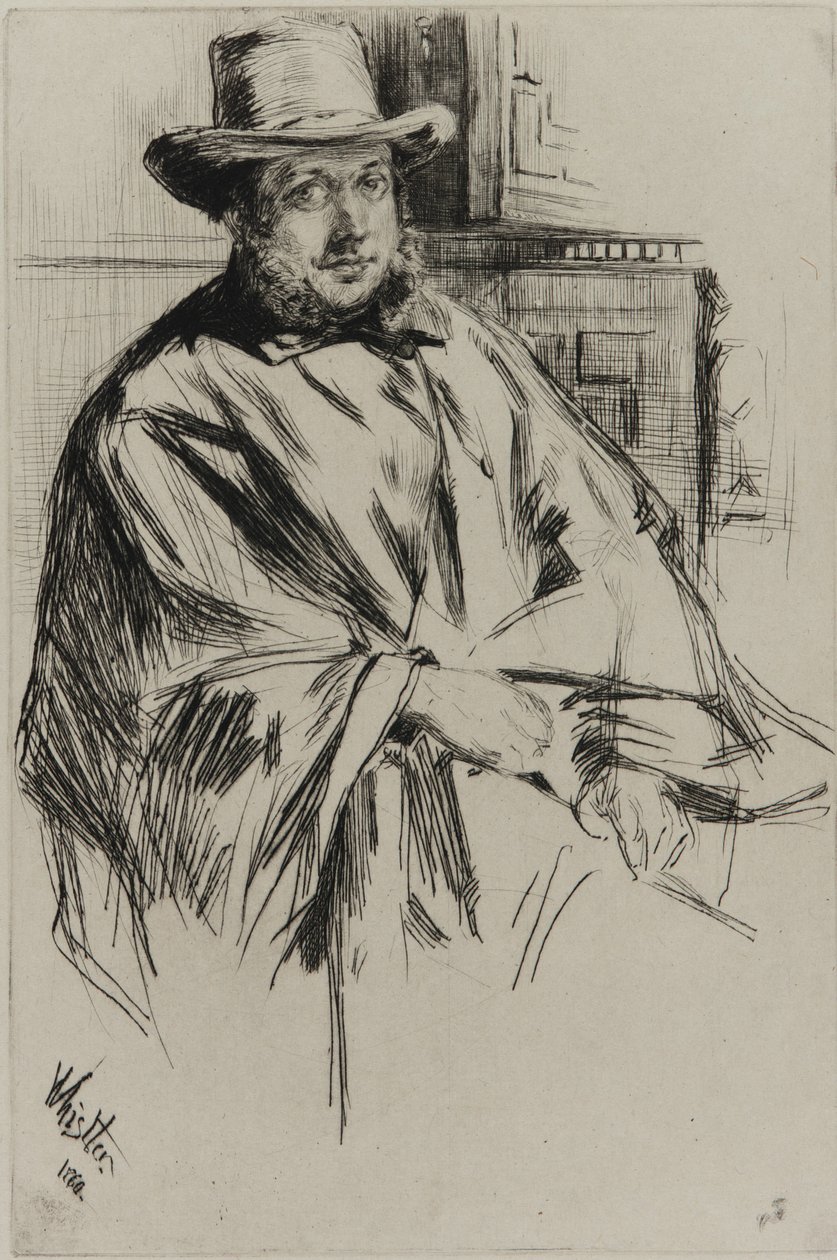 bir adamın portresi by James Abbott McNeill Whistler