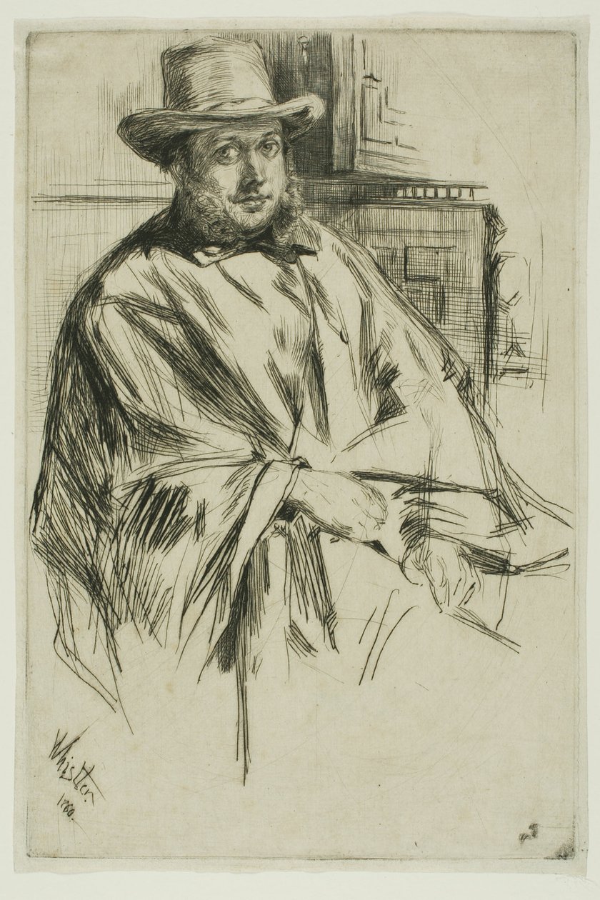 bir adamın portresi by James Abbott McNeill Whistler