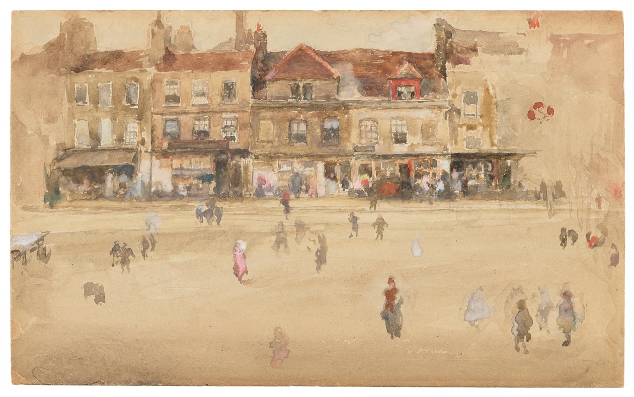 Kırmızı ve Kahverengi-Hoxton by James Abbott McNeill Whistler