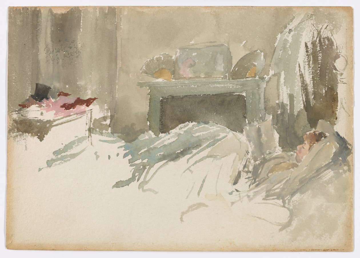 Yatakta Dinlenme by James Abbott McNeill Whistler