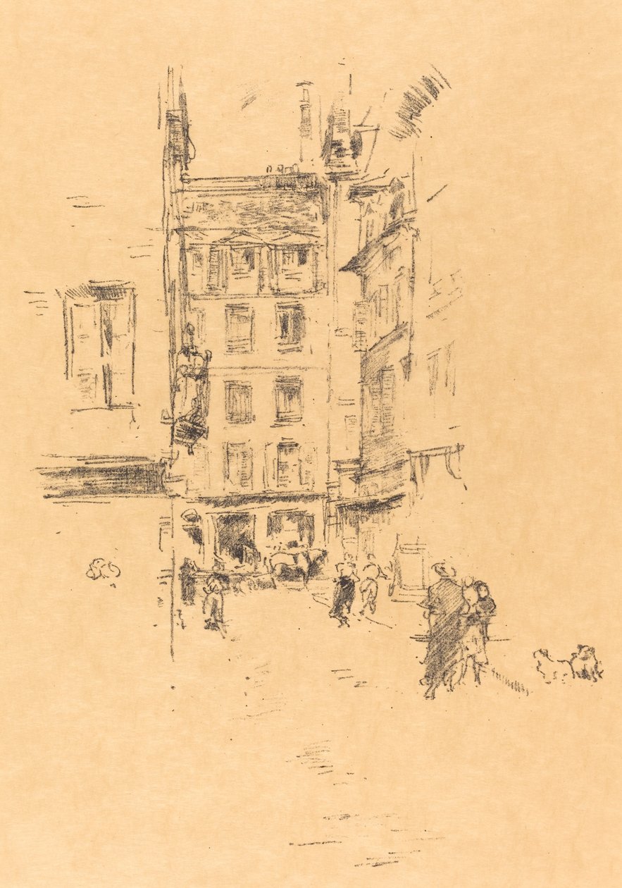 Rue Fürstenburg by James Abbott McNeill Whistler