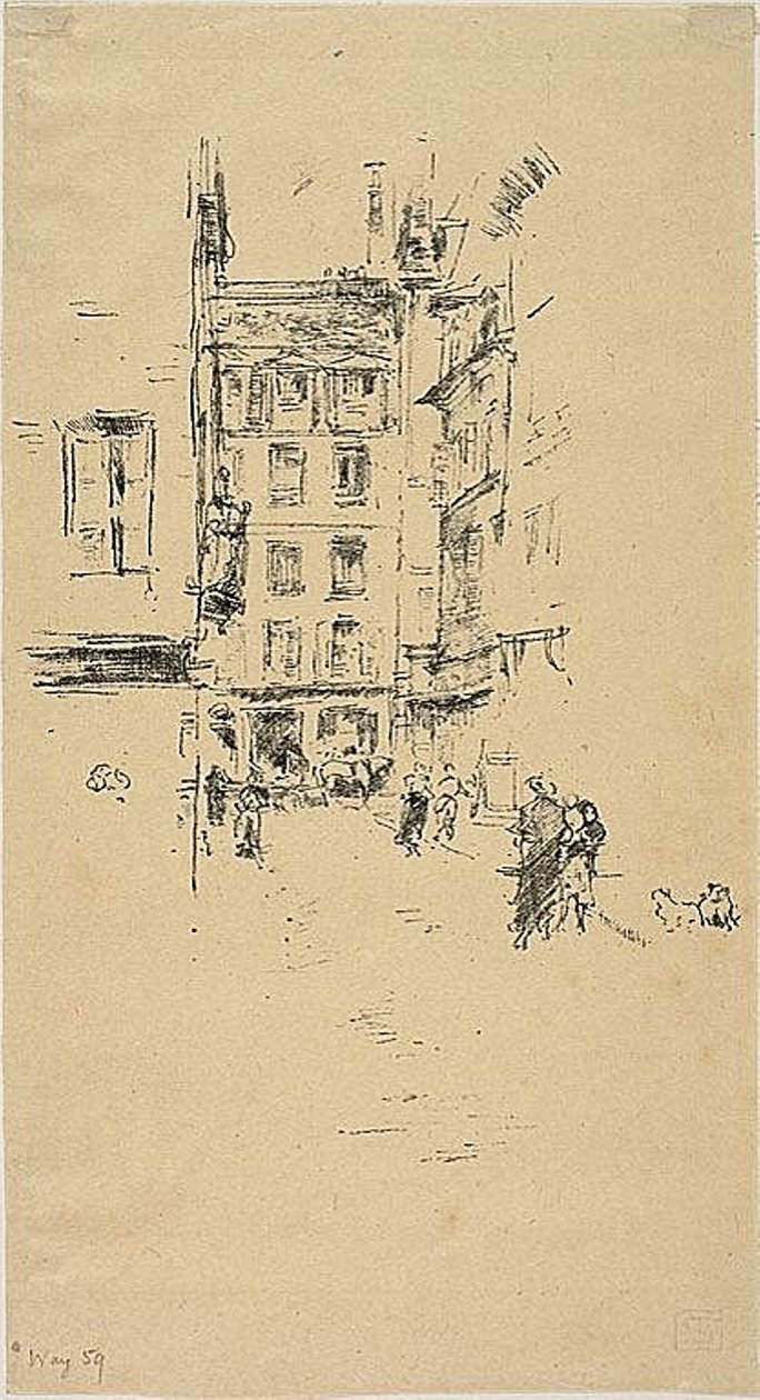 Rue Fürstenburg by James Abbott McNeill Whistler