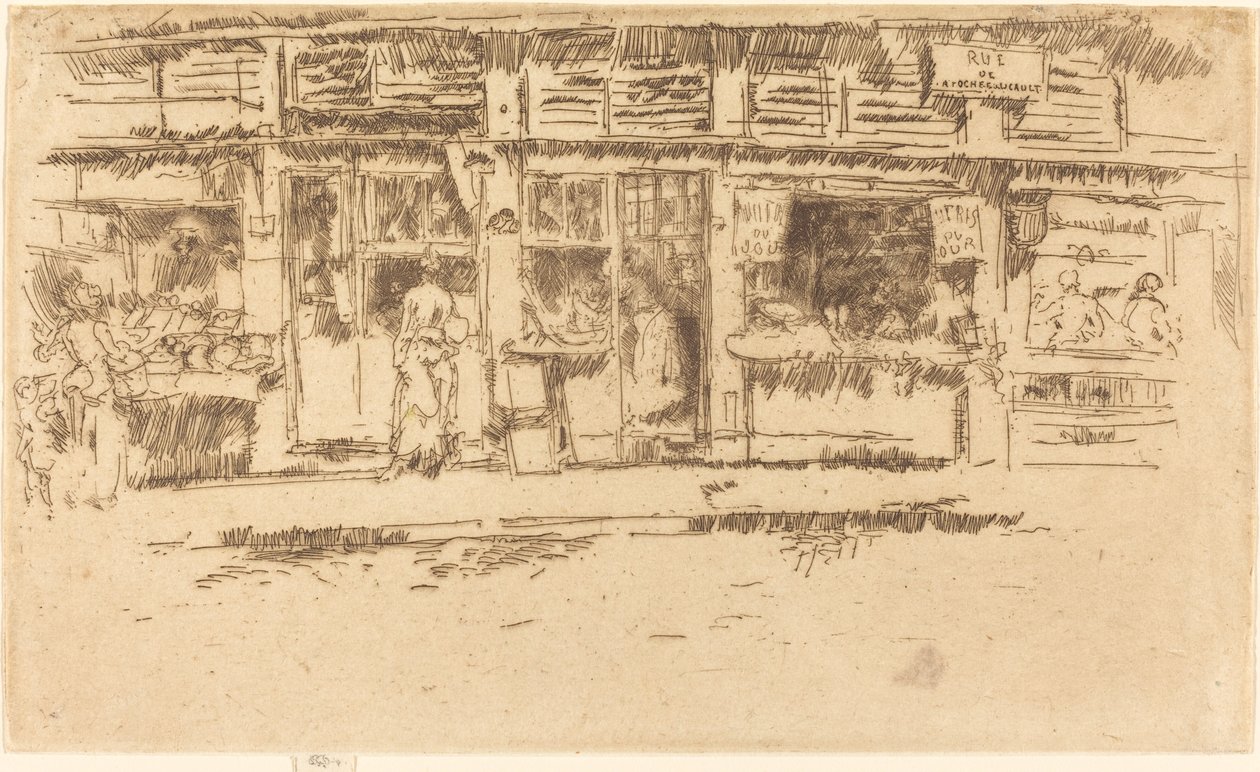 Rue de la Rochefoucauld by James Abbott McNeill Whistler