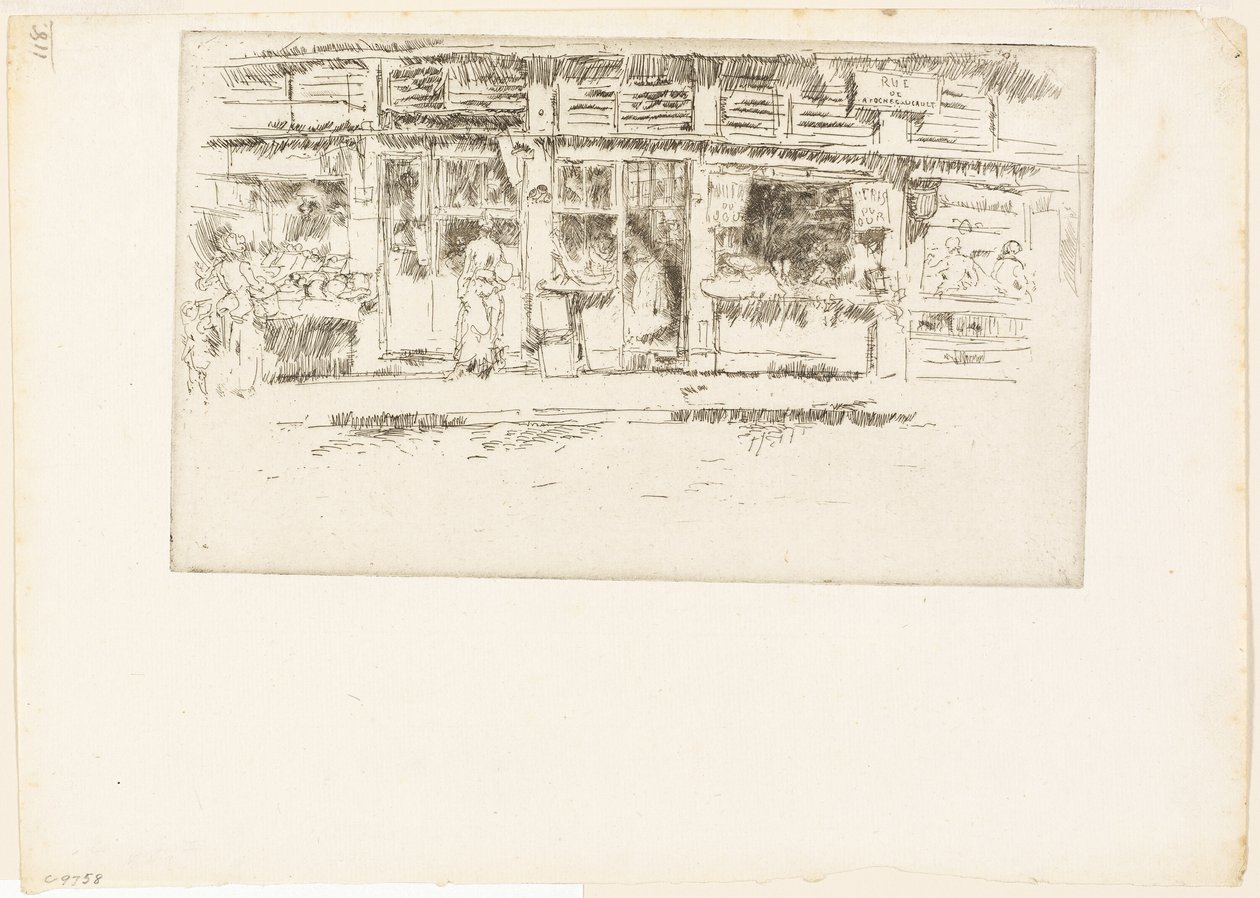 Rue de la Rochefoucauld by James Abbott McNeill Whistler
