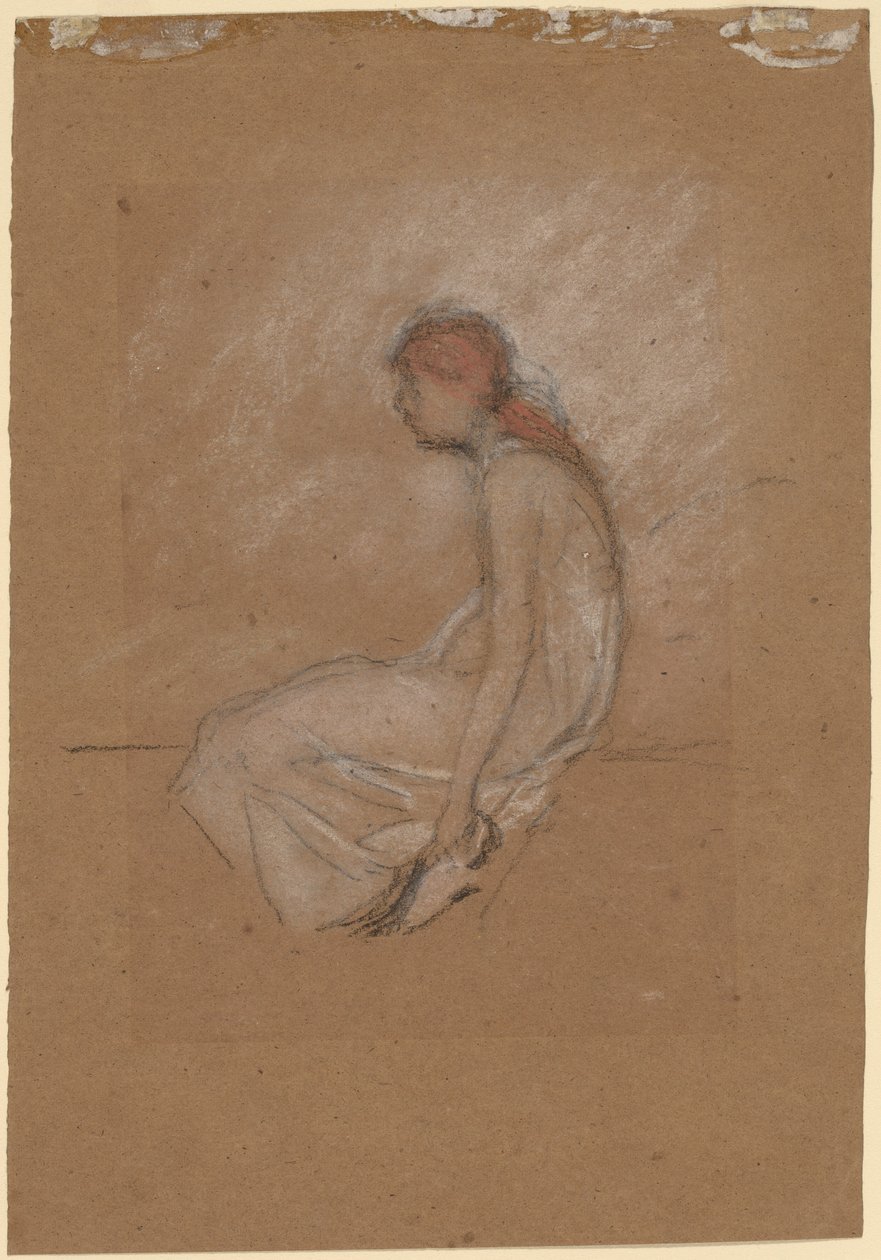 Kızıl saçlı oturan kadın by James Abbott McNeill Whistler