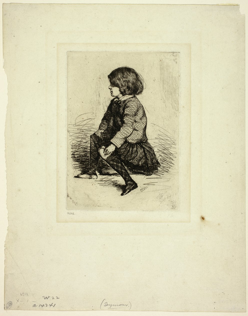 Seymour Haden, Jr, Oturan by James Abbott McNeill Whistler