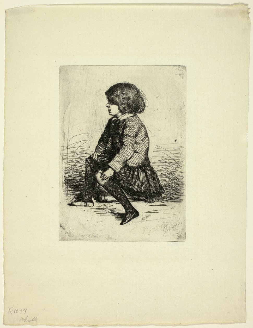 Seymour Haden, Jr, Oturan by James Abbott McNeill Whistler
