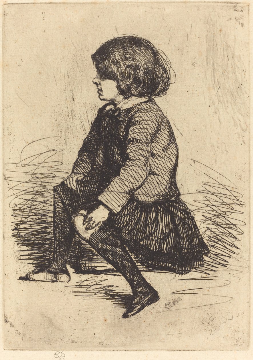 Seymour, Oturan by James Abbott McNeill Whistler