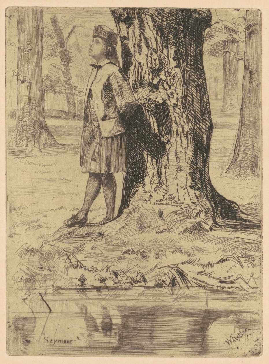 Bir Ağacın Altında Duran Seymour by James Abbott McNeill Whistler