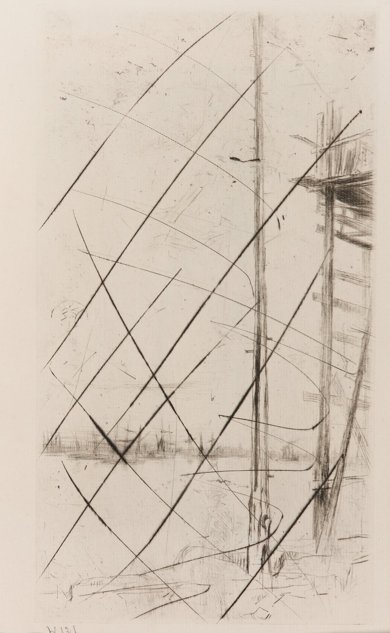 Gemi İnşaatçısı Yard, Liverpool by James Abbott McNeill Whistler