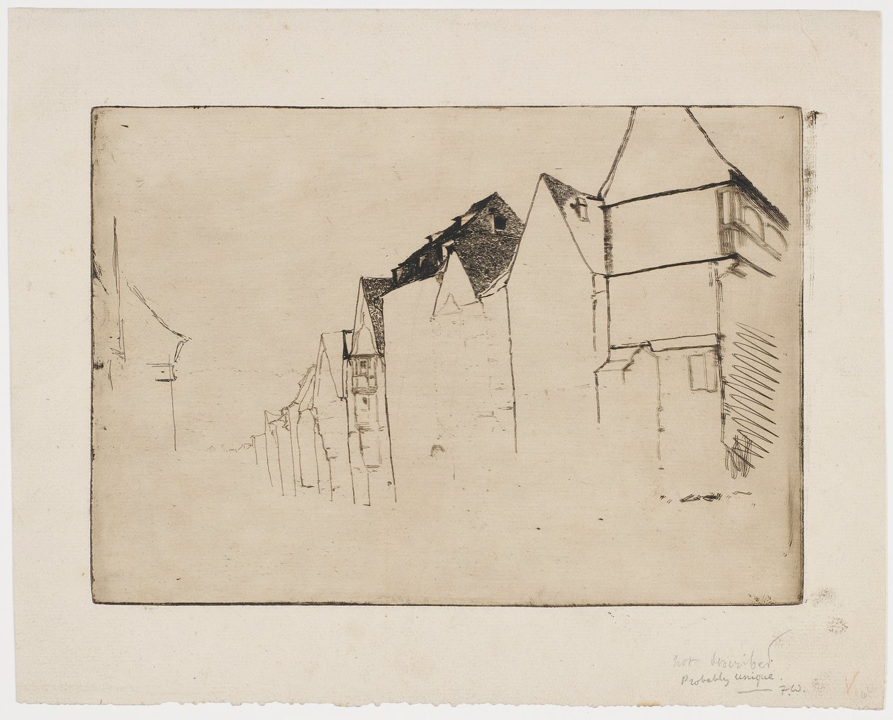 Evlerin Kroki by James Abbott McNeill Whistler