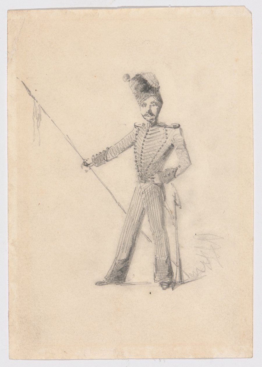 Lance ile asker by James Abbott McNeill Whistler