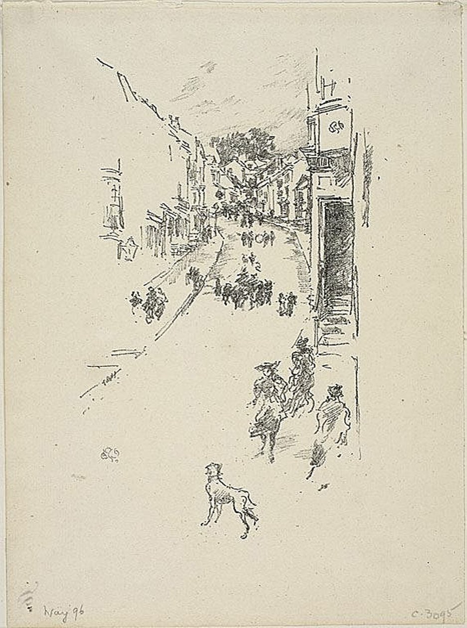 Pazar, Lyme Regis by James Abbott McNeill Whistler