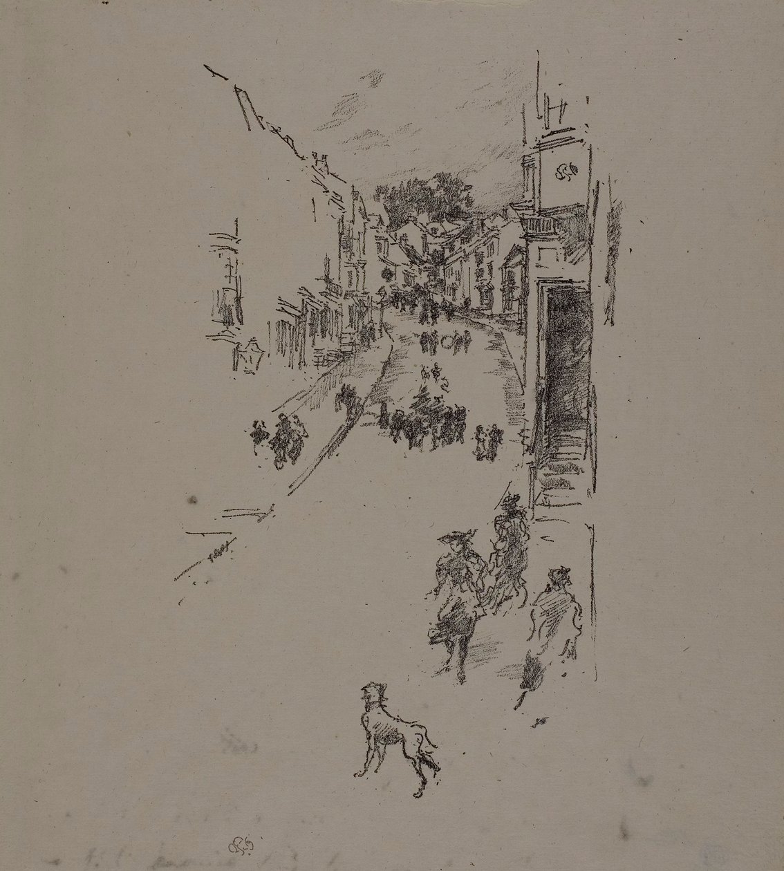 Pazar, Lyme Regis by James Abbott McNeill Whistler