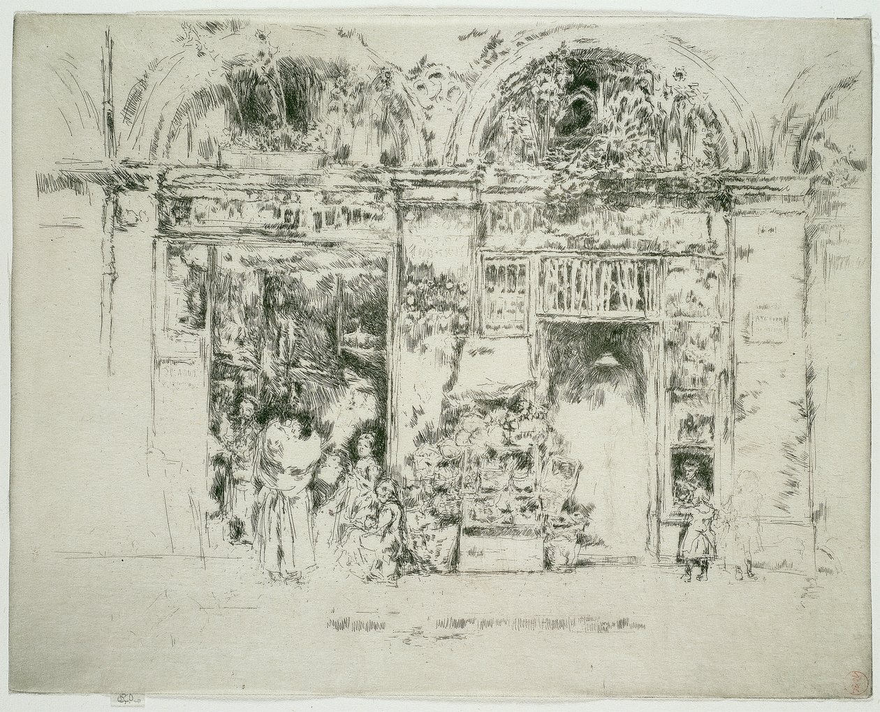 Ayçiçekleri, St Germain Pazarı, Paris by James Abbott McNeill Whistler
