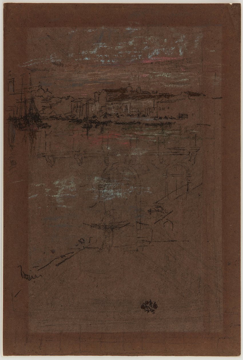 Günbatımı, Kırmızı ve Kahverengi by James Abbott McNeill Whistler