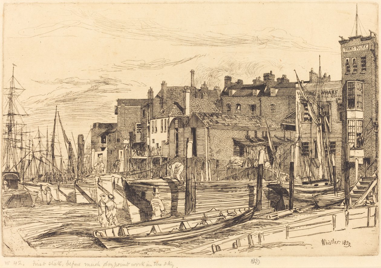 Thames Polisi by James Abbott McNeill Whistler