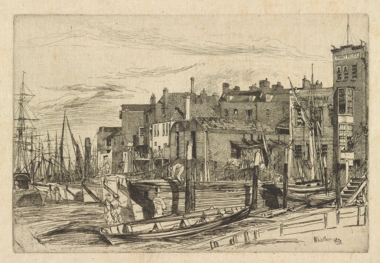 Thames Polisi by James Abbott McNeill Whistler
