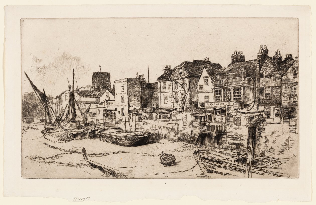 "Adem ve Havva", Eski Chelsea by James Abbott McNeill Whistler