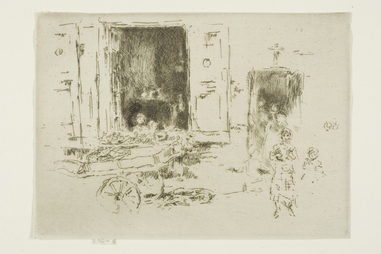 Barrow - Marolles Bölgesi, Brüksel by James Abbott McNeill Whistler