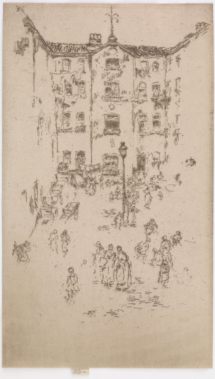 Avlu, Brüksel by James Abbott McNeill Whistler
