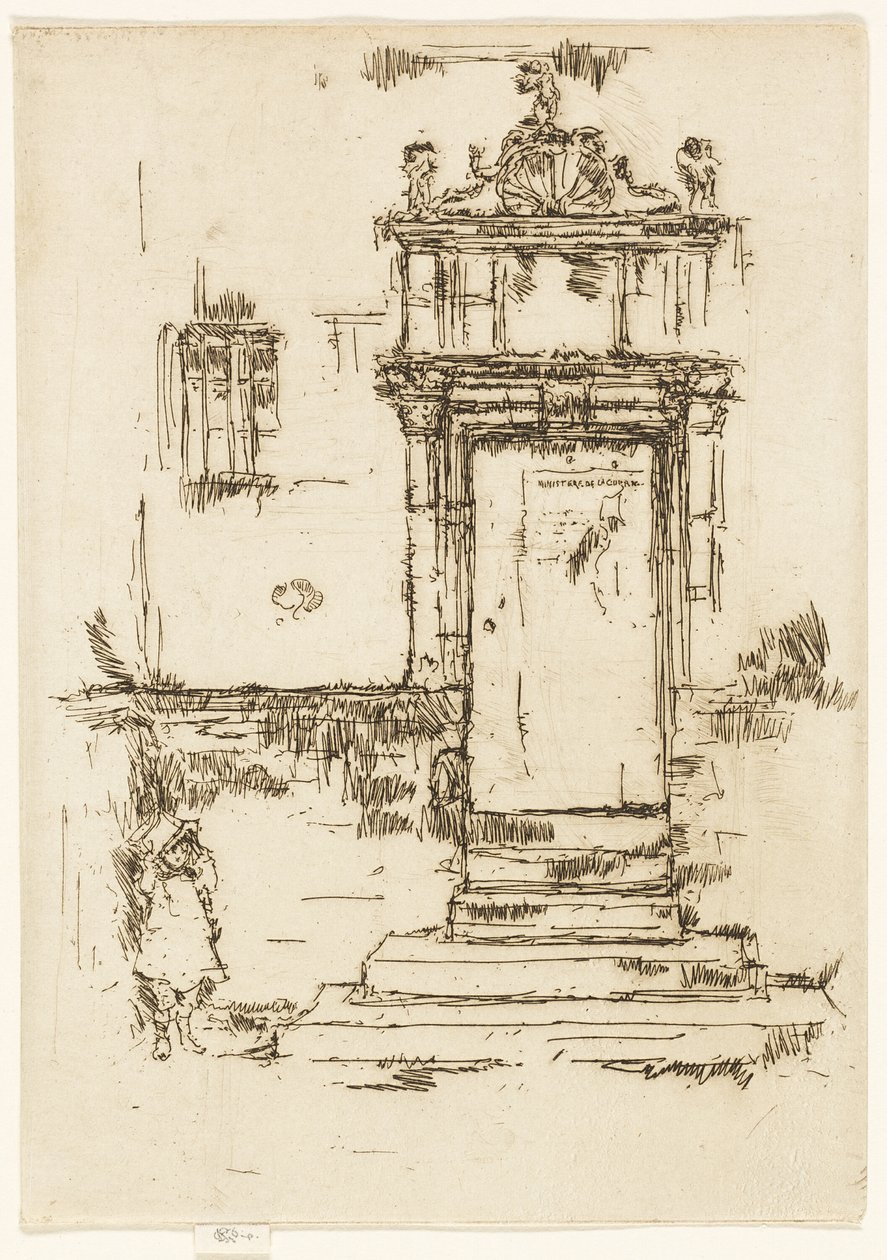 Şapelin Kapısı, Montrésor by James Abbott McNeill Whistler