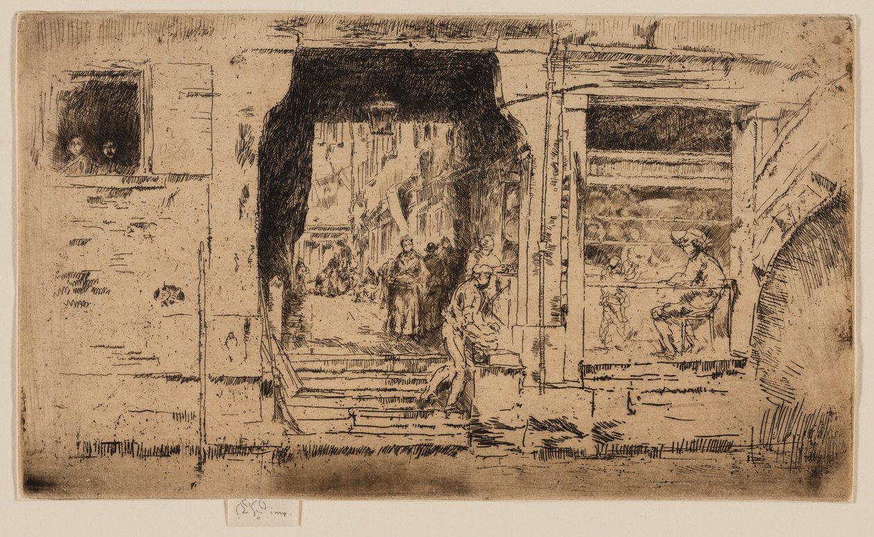 Balık Dükkanı, Venedik by James Abbott McNeill Whistler