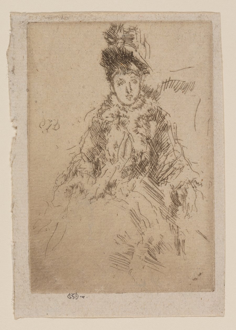 Kürk Tippet: Bayan Lenoir by James Abbott McNeill Whistler