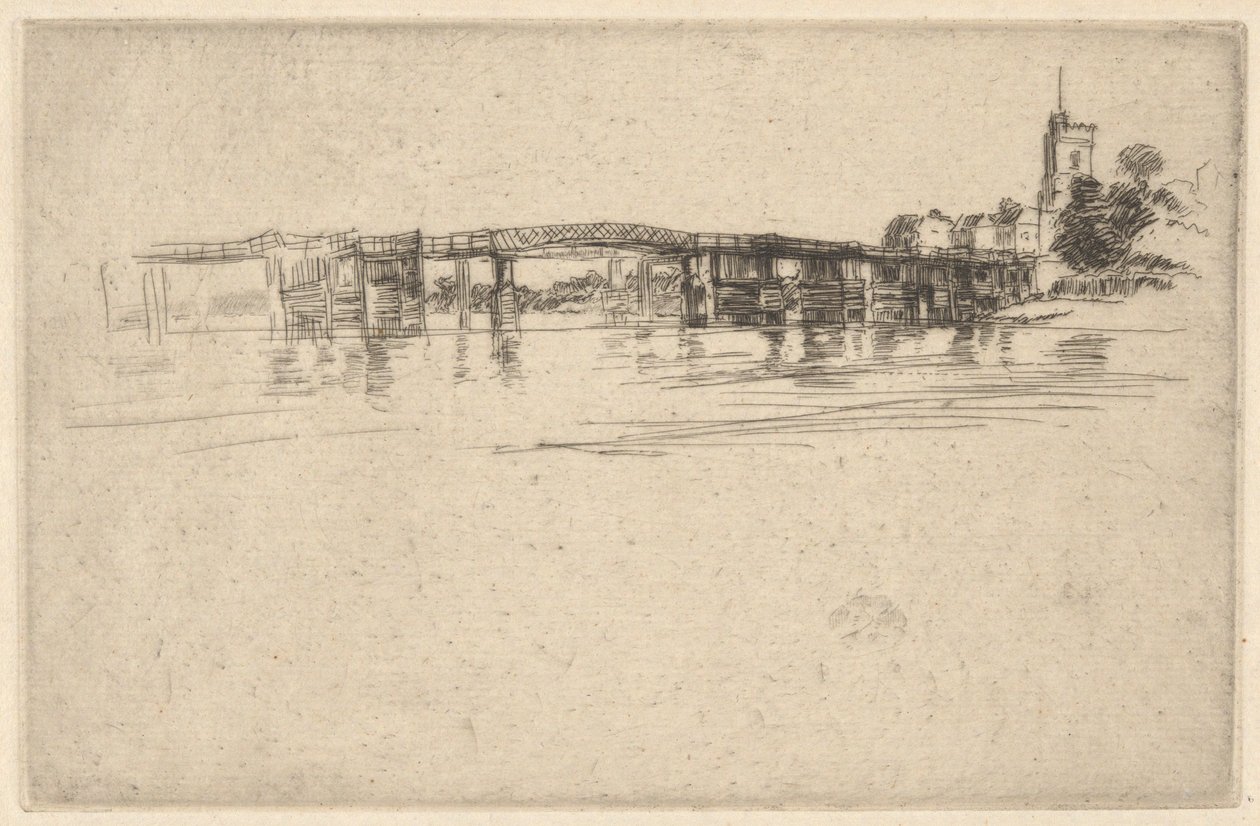 1 Numaralı Küçük Putney by James Abbott McNeill Whistler