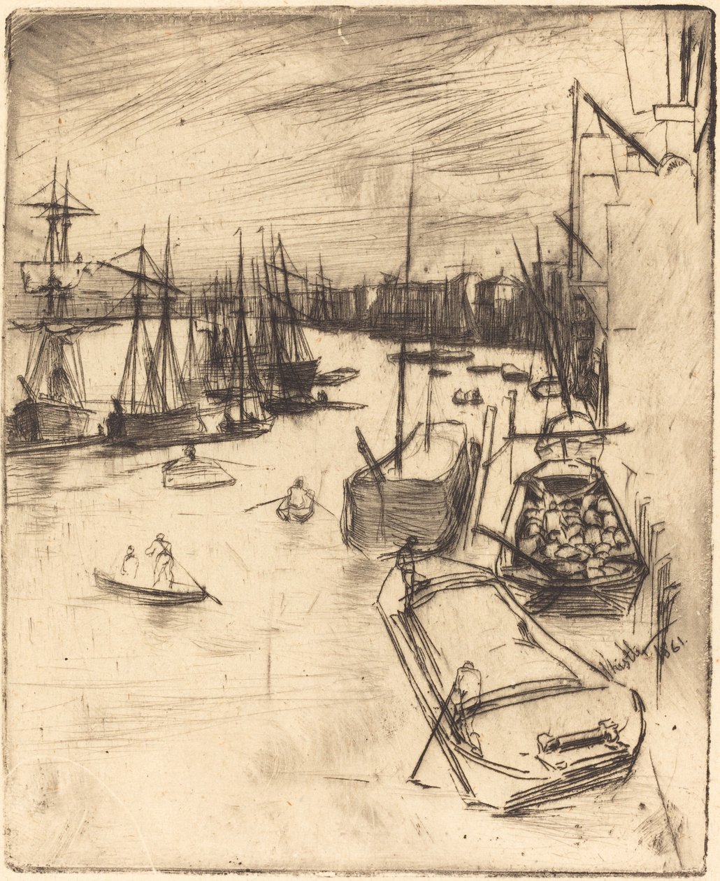 Küçük Rotherhithe by James Abbott McNeill Whistler