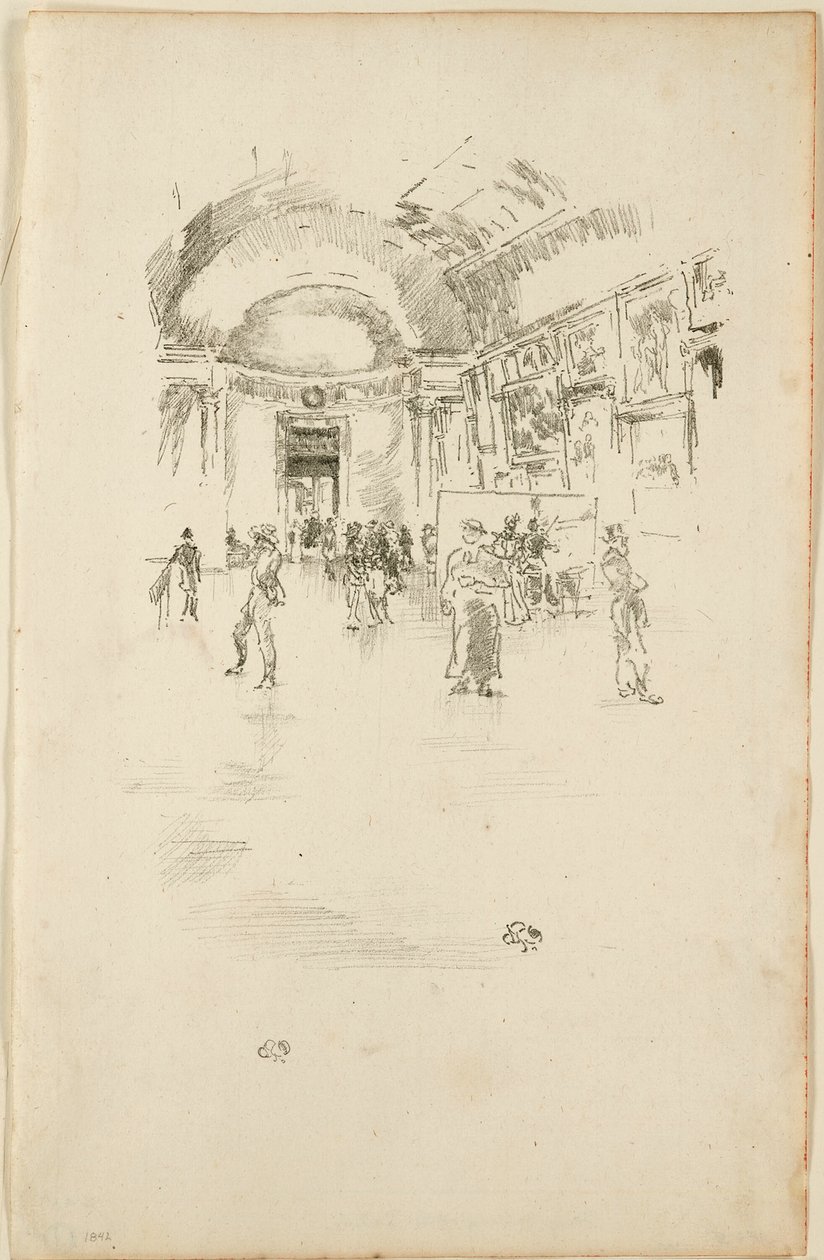 Uzun Galeri, Louvre by James Abbott McNeill Whistler