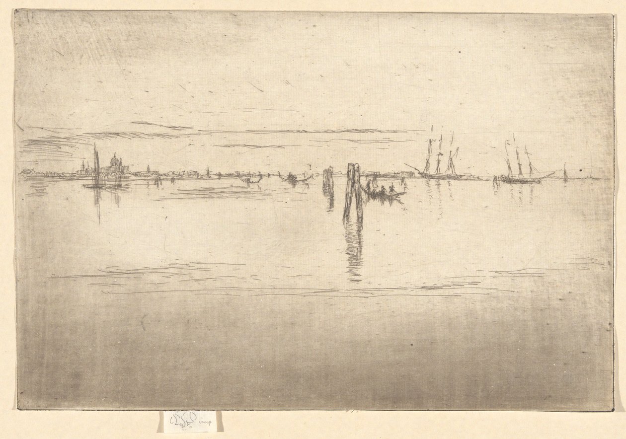 Uzun Lagün, İkinci Venedik Setinden (Yirmi Altı Gravür Seti) by James Abbott McNeill Whistler
