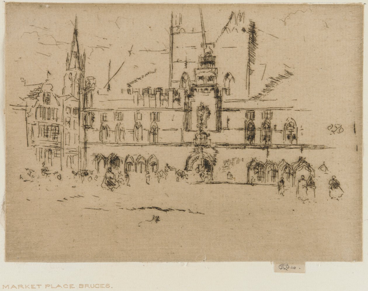 Pazar, Brugge by James Abbott McNeill Whistler