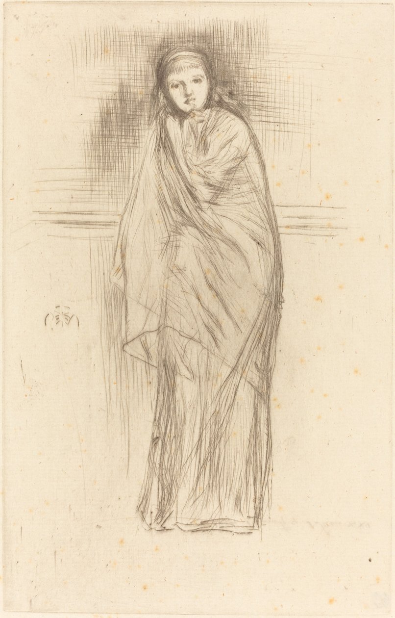 Model Dinleniyor by James Abbott McNeill Whistler
