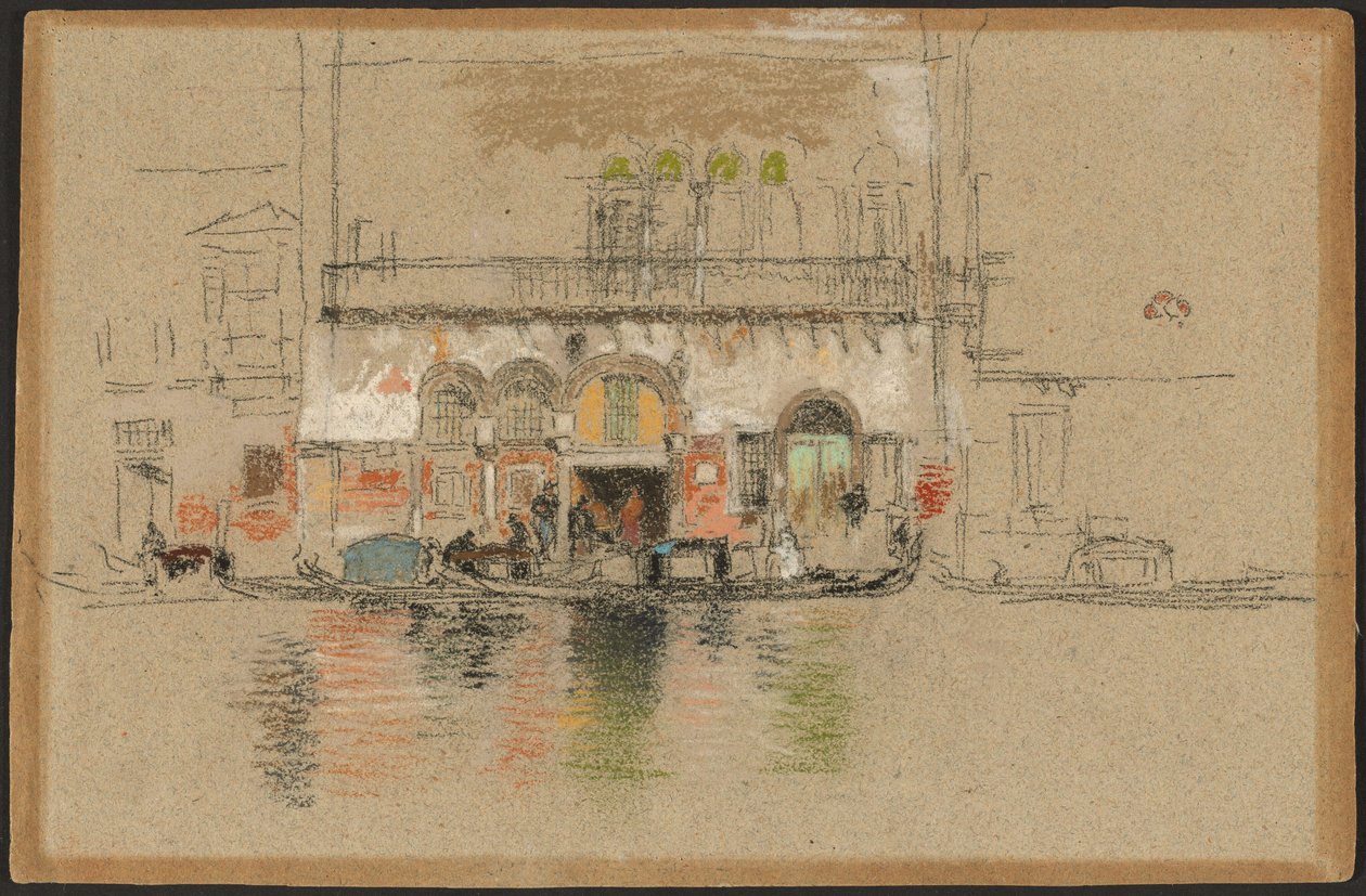 Saray; beyaz ve pembe by James Abbott McNeill Whistler